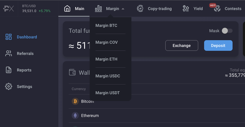 Announcing New COV-Denominated Margin Trading And Copy Trading Accounts  - primexbt 3