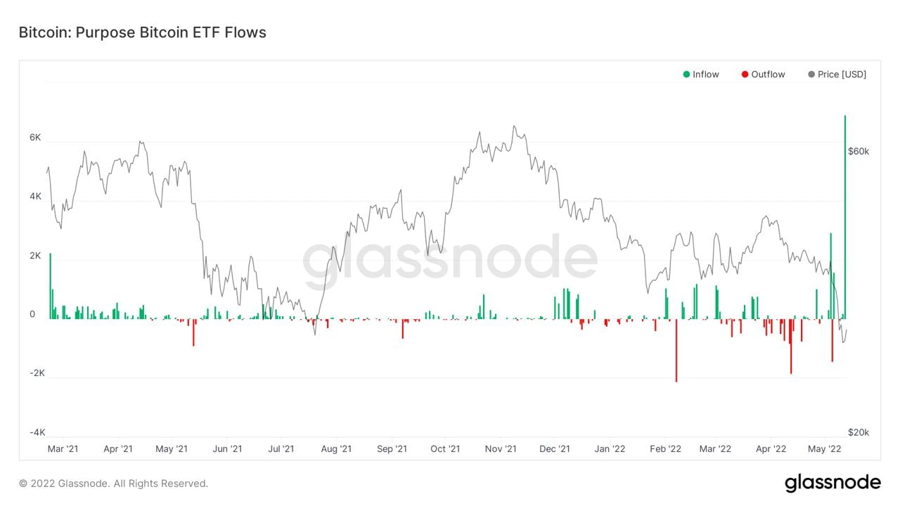 Market Research Report: UST-LUNA Wipeout Crashes Crypto, Oil Prices Jump Despite USD Breaking Higher - Purpose BTC ETF inflow