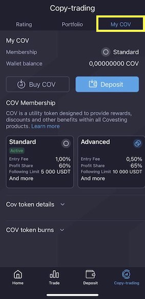 Following Now Implemented Into Coin Market Pro Mobile App Copy Trading Experience - 4